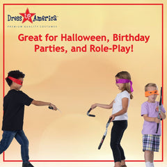 Dress Up America eye masks in four colors for versatile costumes.