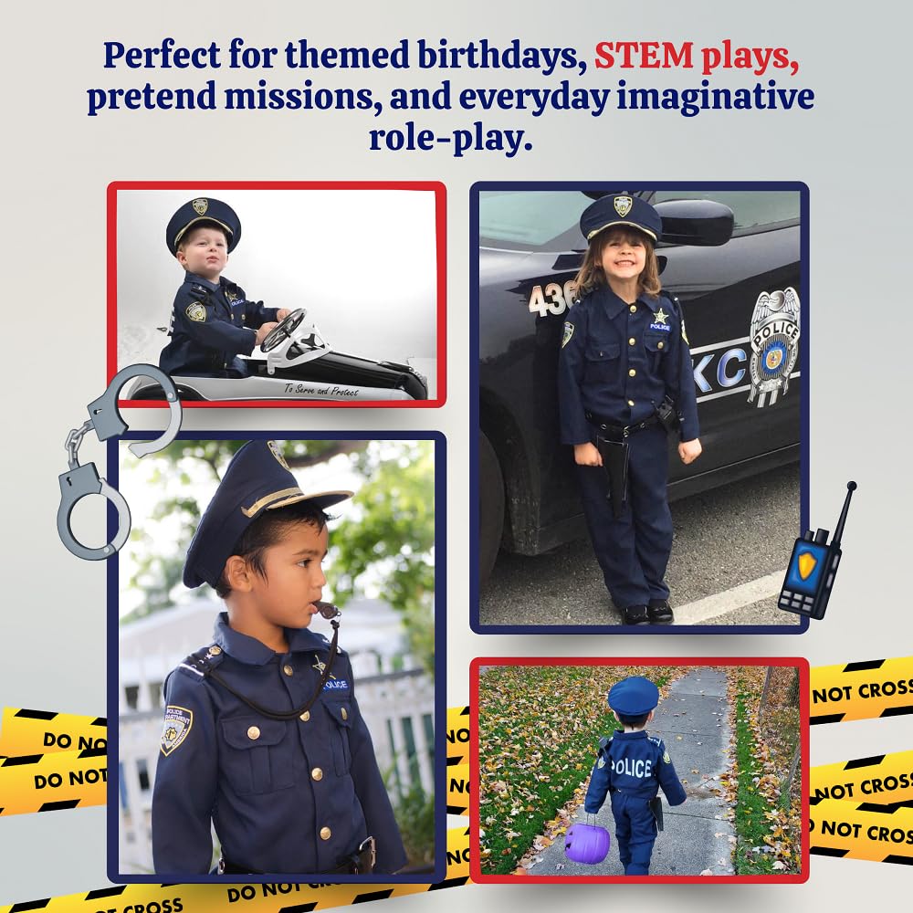Dress Up America police handcuffs set supports imaginative police scenarios