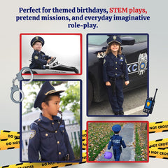 Dress Up America police handcuffs set supports imaginative police scenarios