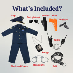 Dress Up America police costume pants for comfortable, durable all-day play