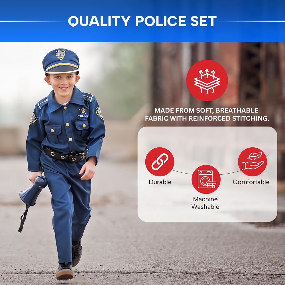 Dress Up America police sunglasses finish the outfit for bold pretend play