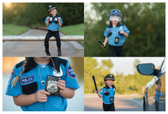Dress Up America durable helmet material resists wear during play.