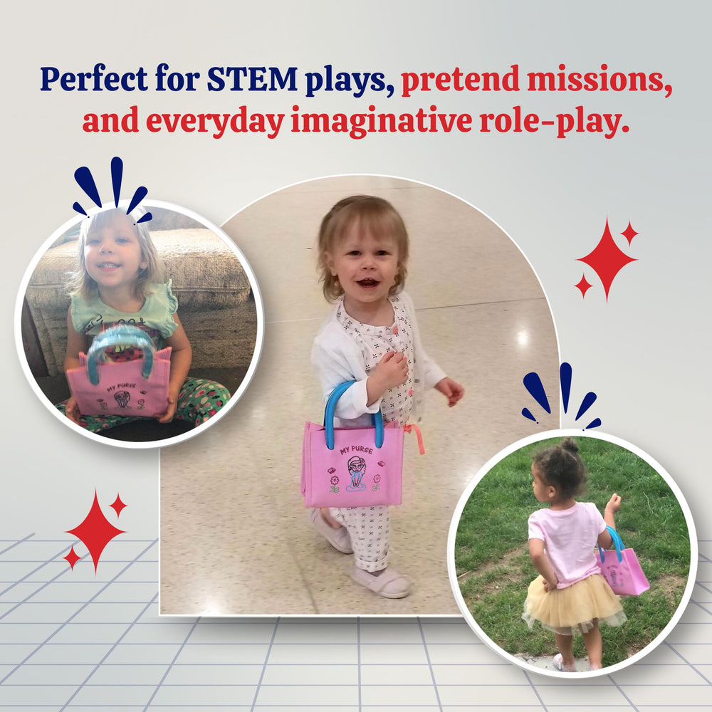 Dress Up America toddler purse durable bag for lasting pretend play.