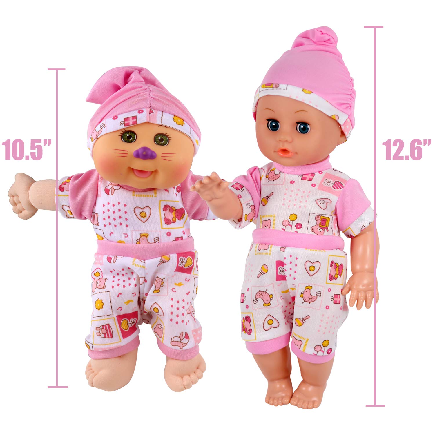 Dressbar jumpsuit for 9-11 inch dolls with easy Velcro closure.