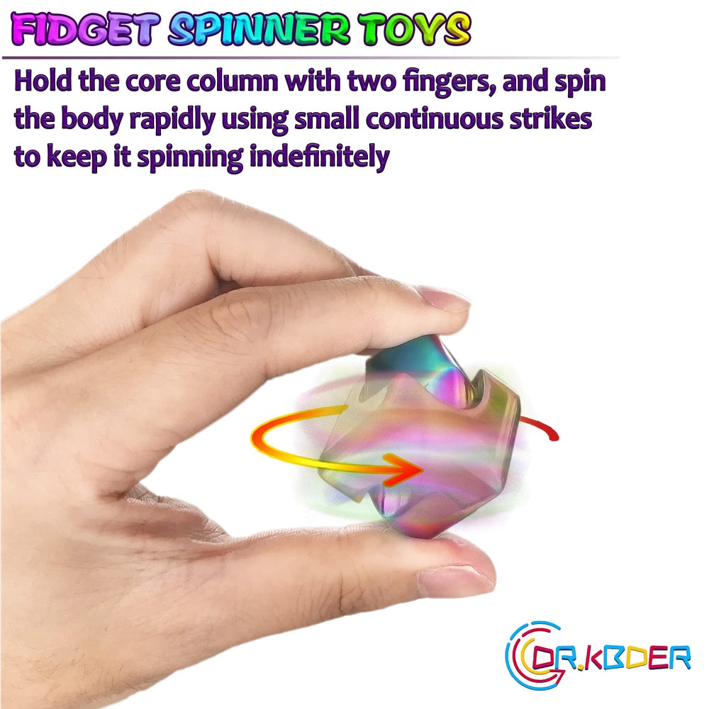 Dr.Kbder fidget spinner cube serves as a desk ornament while relieving mild stress.