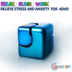 Dr.Kbder fidget cube in hand, portable relief for on-the-go moments.