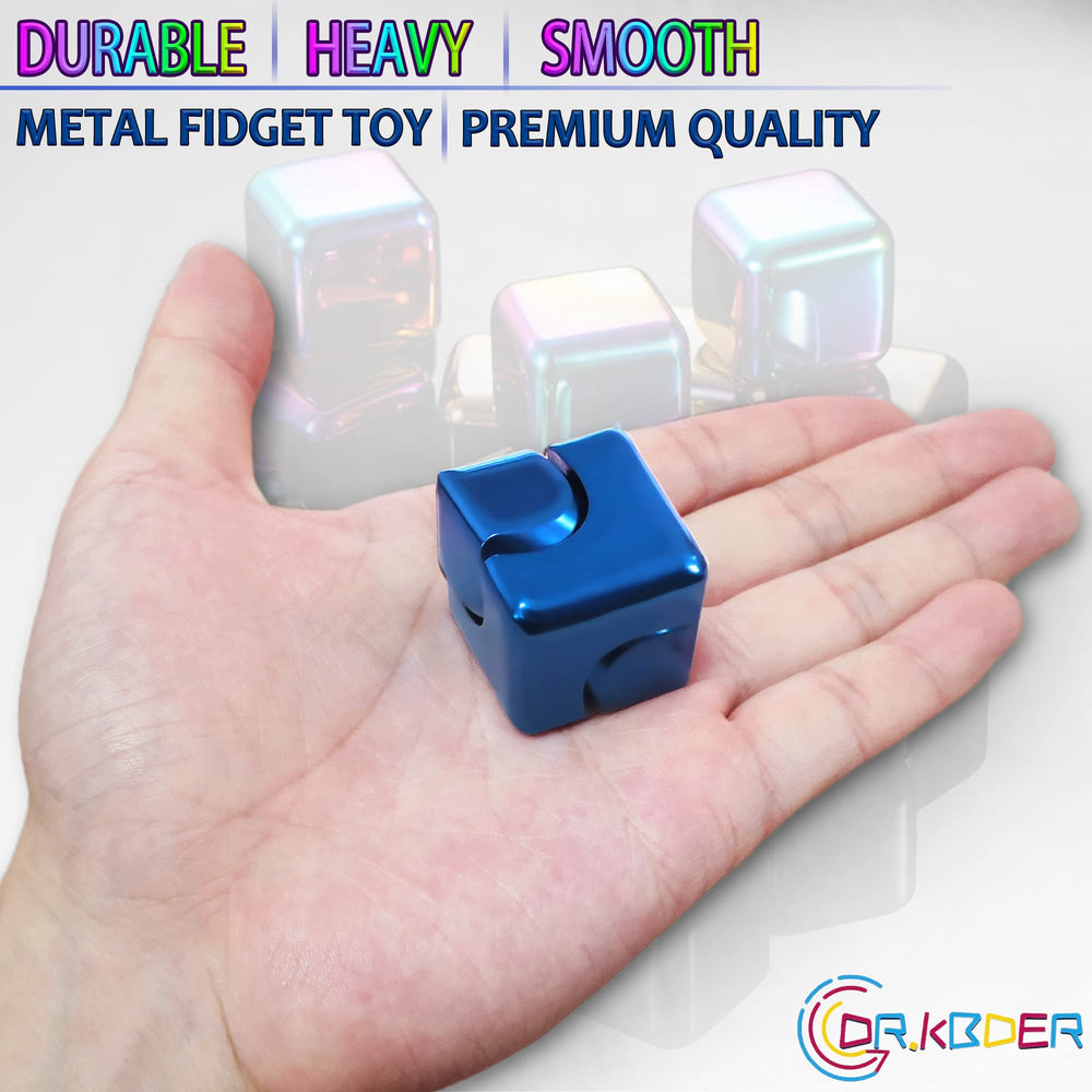Dr.Kbder fidget spinner cube metal-bearing for steady spins during work.