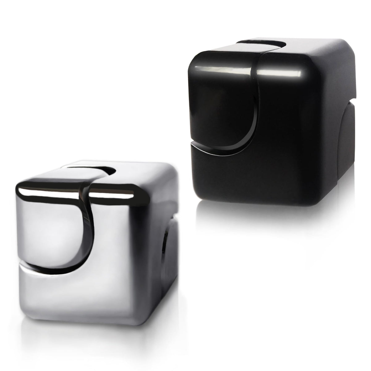 Dr.Kbder fidget spinner cube in hand, smooth aluminum finish for focus