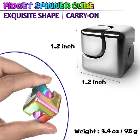 Dr.Kbder fidget spinner cube pocket-size fits in your pocket for quick focus on the go.