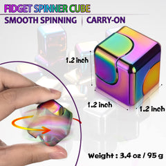 Dr.Kbder fidget cube with smooth surface for quiet spins
