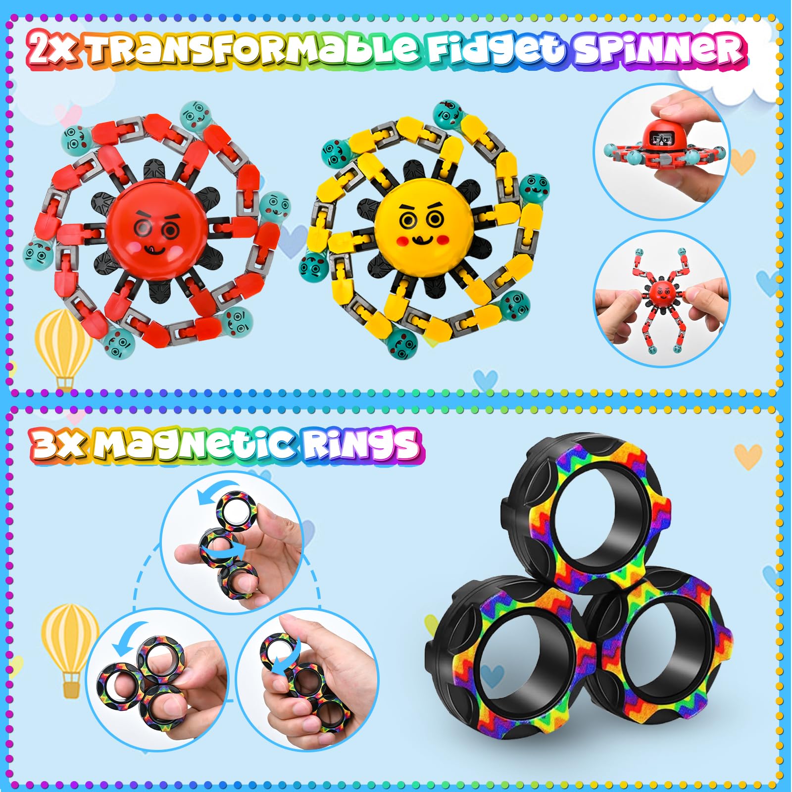 Dr.Kbder magnetic rings provide fidgeting focus during class
