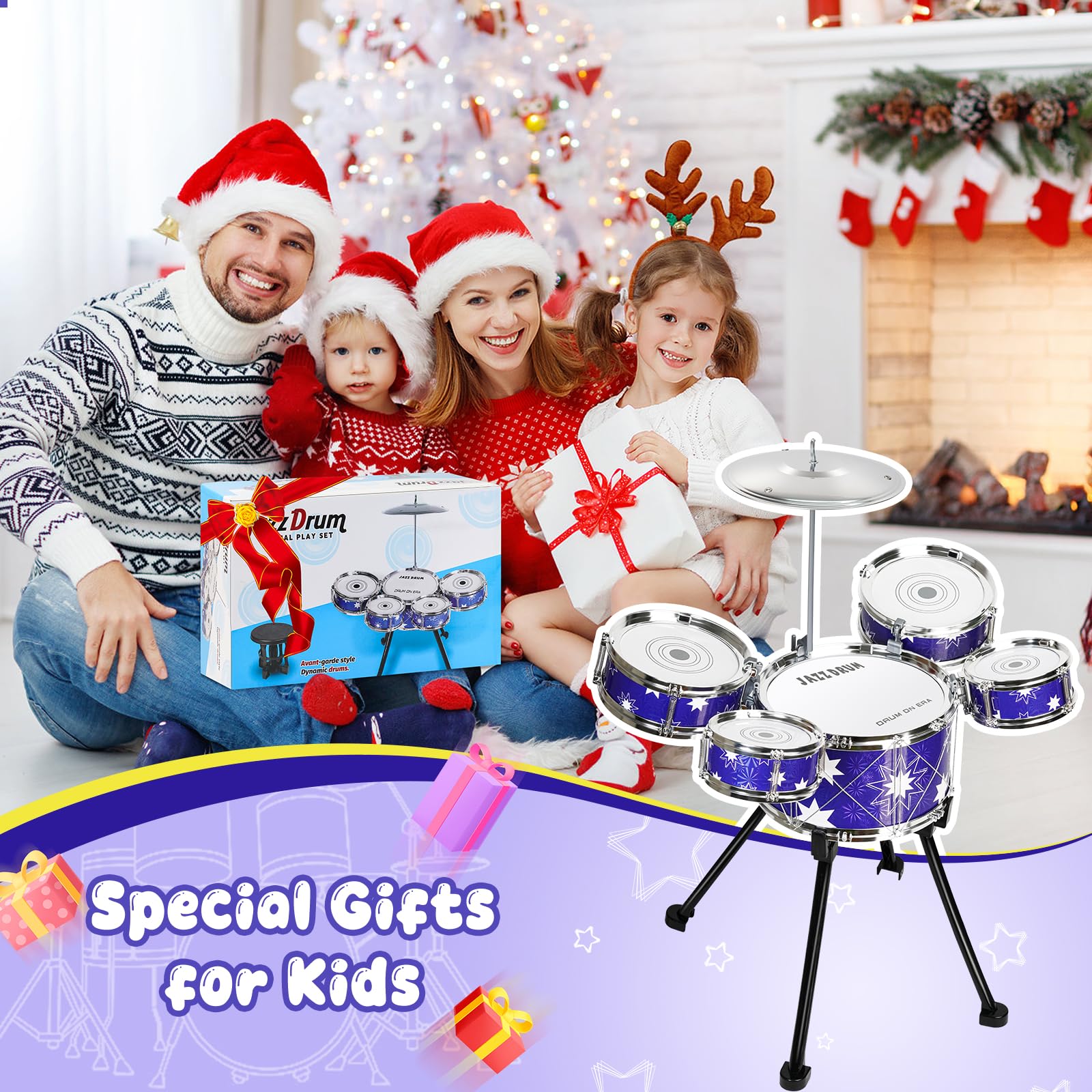 Drmukie child-safe drum kit designed for safe, compact learning