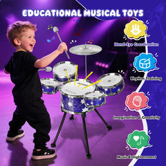 Drmukie colorful mini tom-toms invite rhythm exploration for kids
