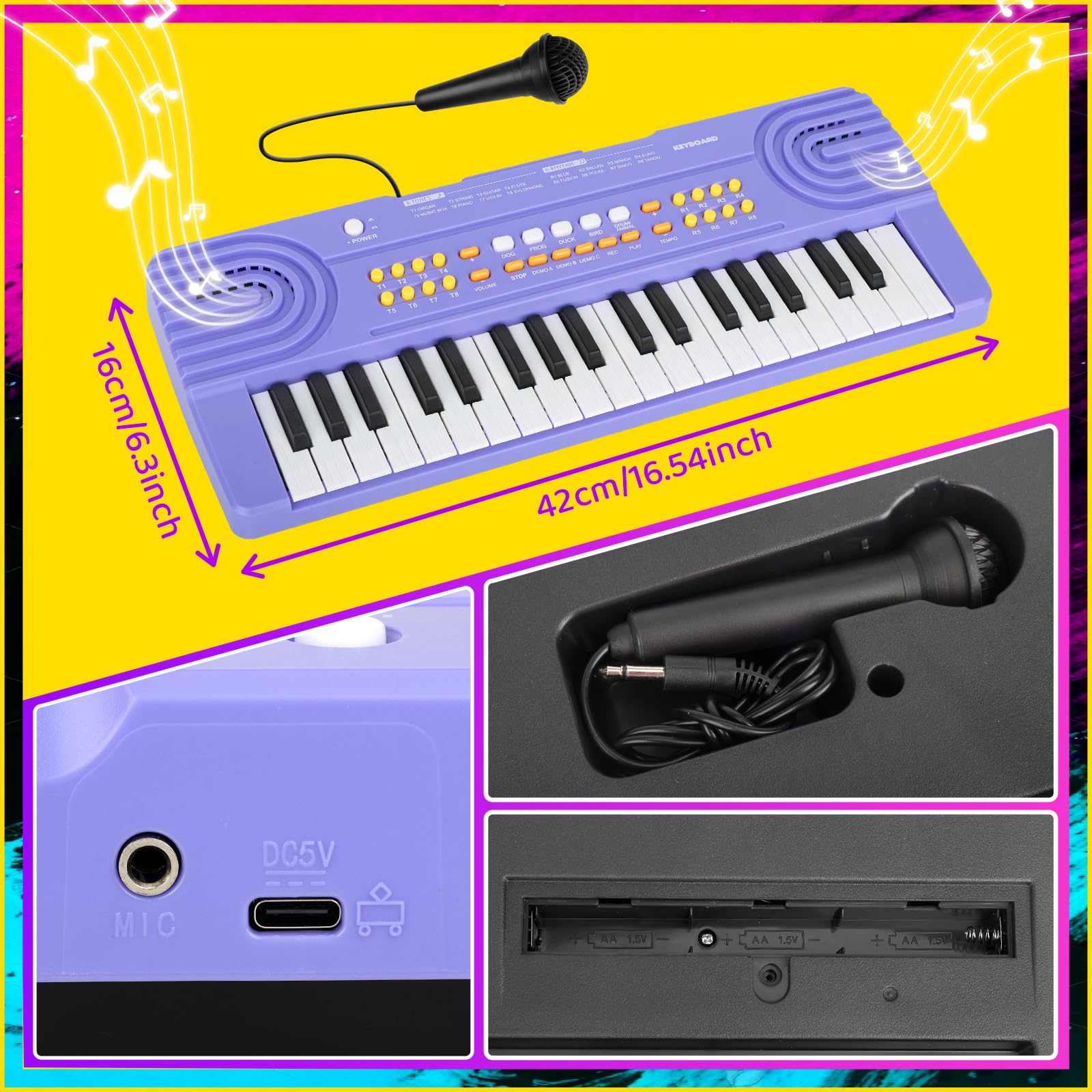 Child playing the Drmukie piano to illustrate home and car-friendly practice