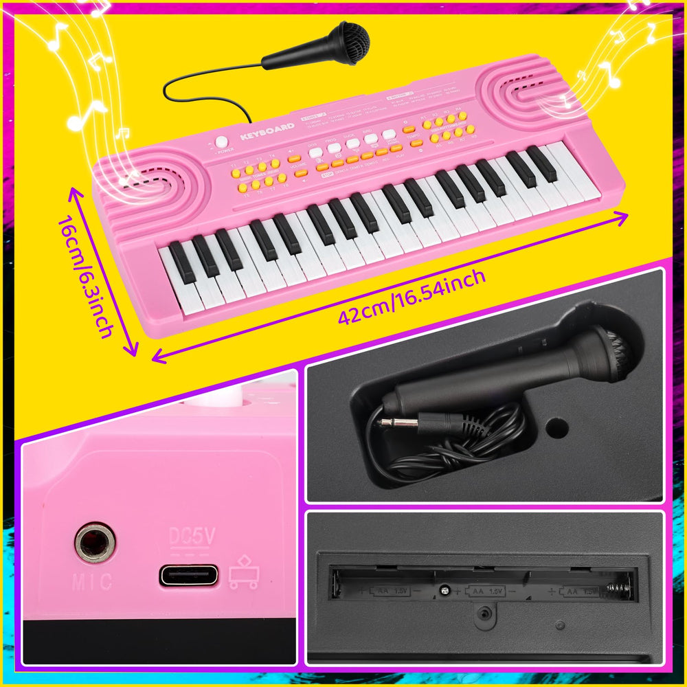 Drmukie pink piano makes a great birthday gift for kids