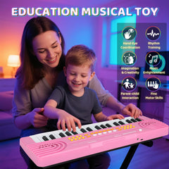 Drmukie keyboard in use with microphone during pretend performance