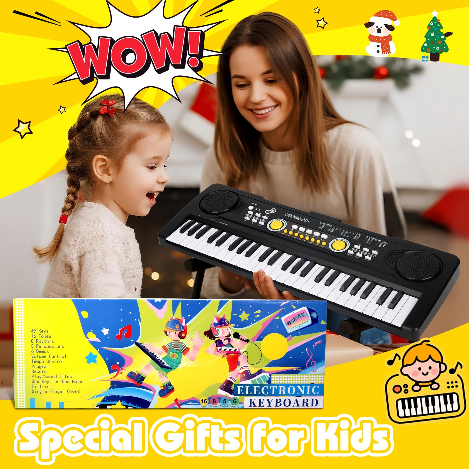 Drmukie keyboard offers volume and tempo controls for practice.