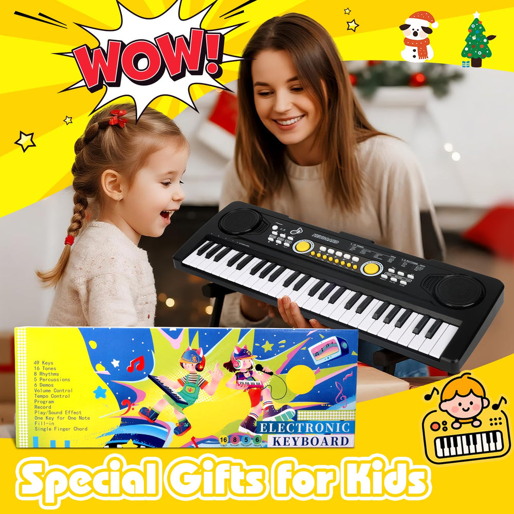 Drmukie keyboard offers volume and tempo controls for practice.