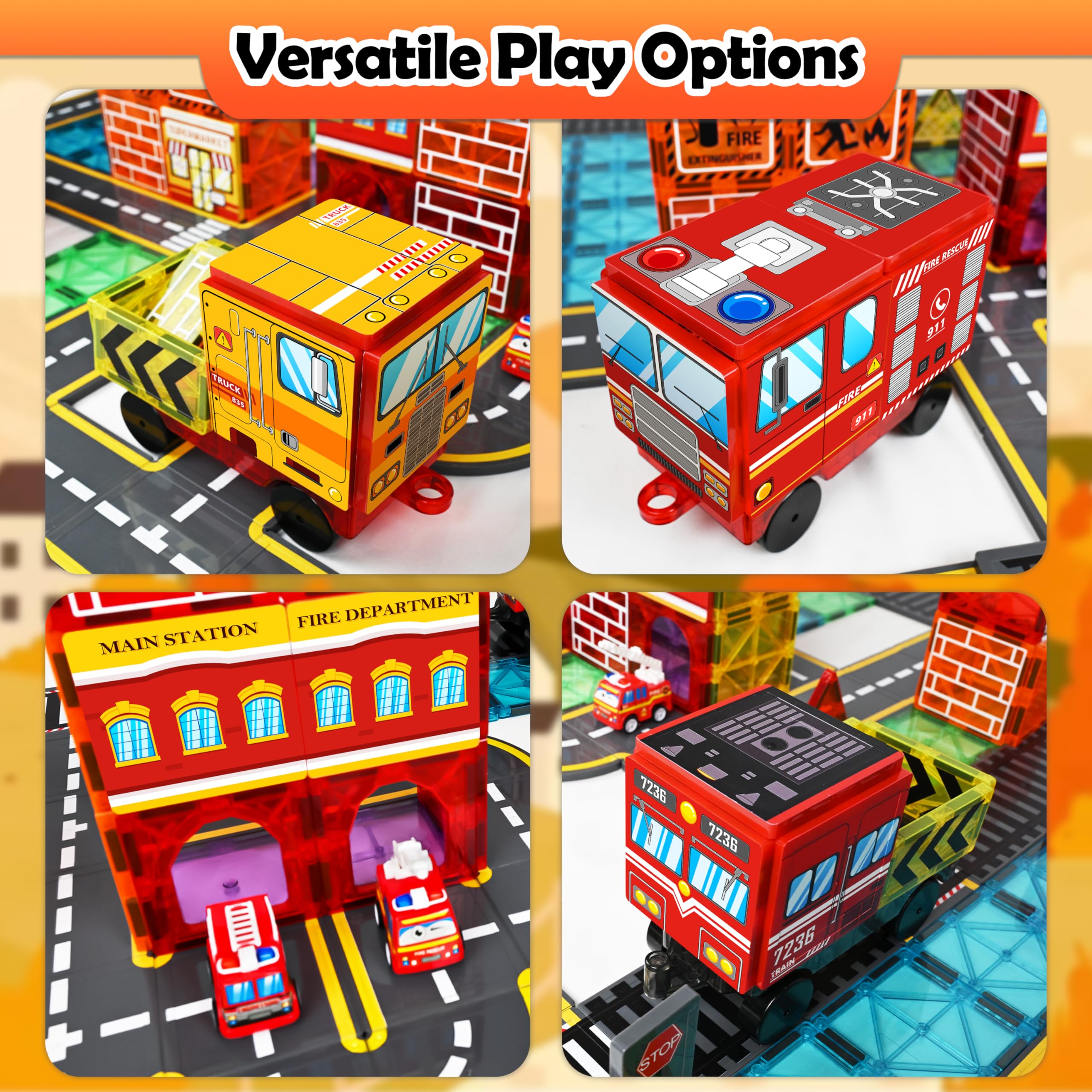Drofex engineering vehicles collection promotes problem-solving through building.