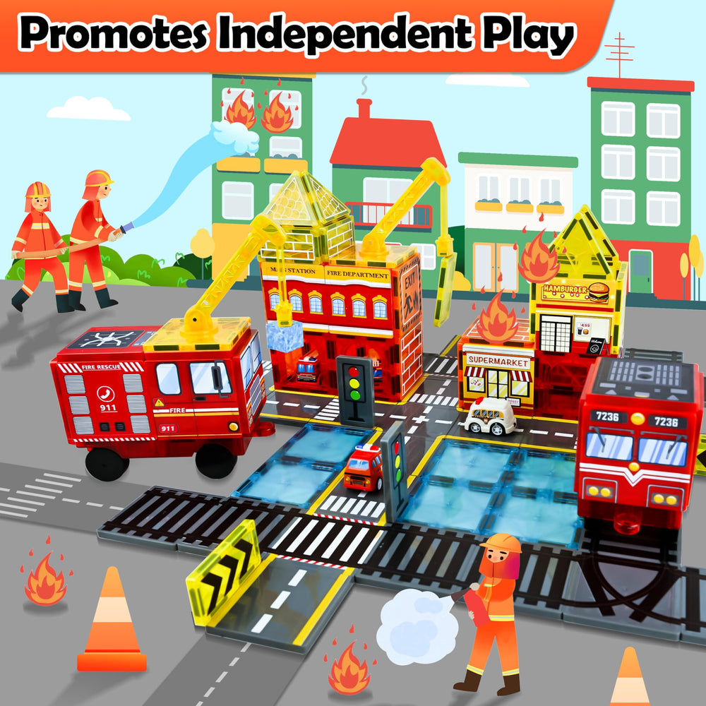 Drofex railway scene with trains enhances storytelling and spatial awareness.