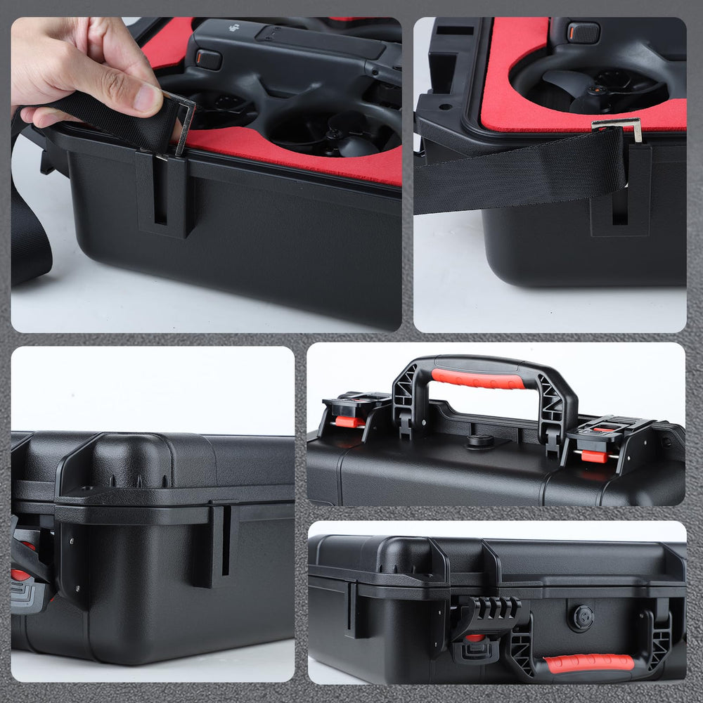 Drogear case FPV Remote Controller 3 foam area cushions travel.