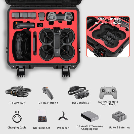 Drogear case Goggles 3 compartment keeps goggles protected and accessible.