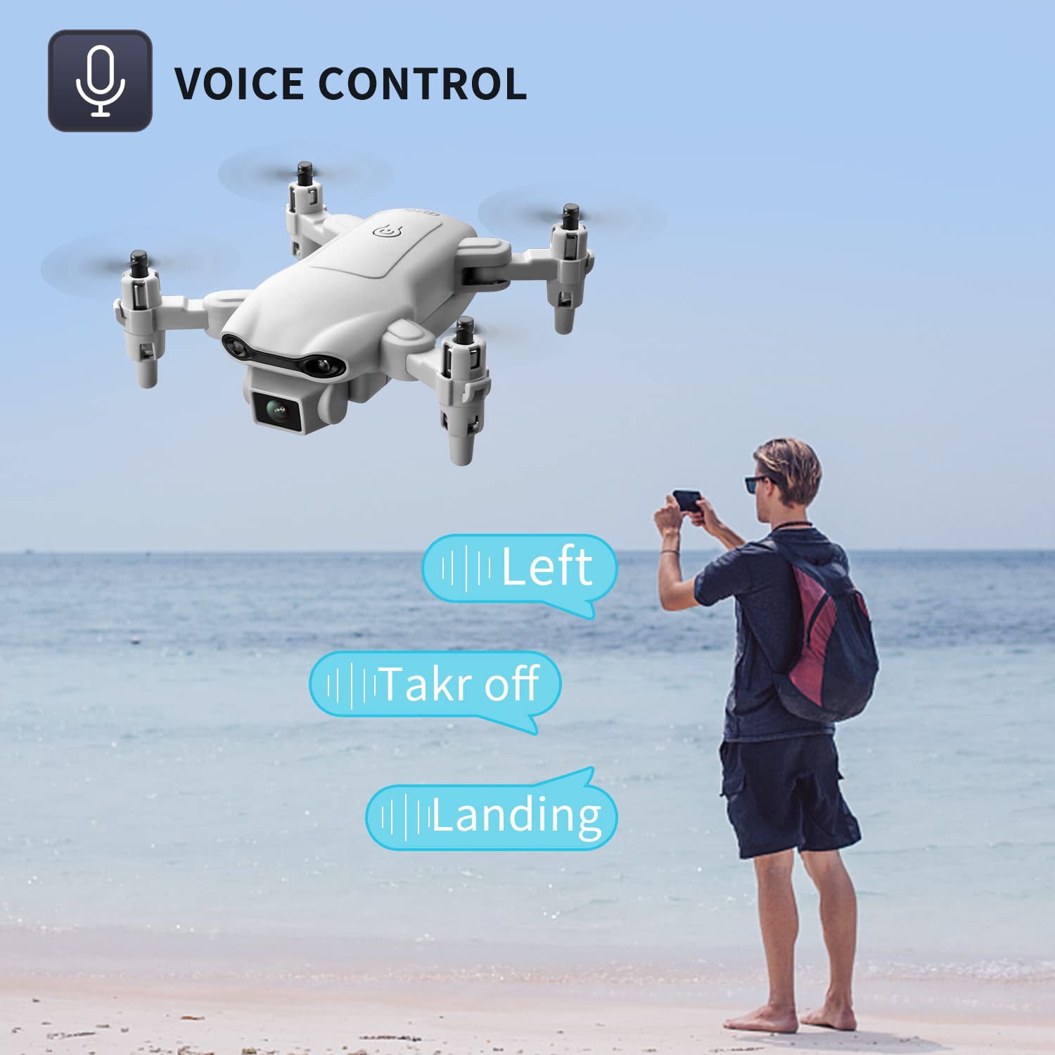 DRONEEYE 4DV9 altitude hold ensures stable hovering during shoots