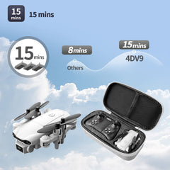 DRONEEYE 4DV9 gray quadcopter for easy outdoor use