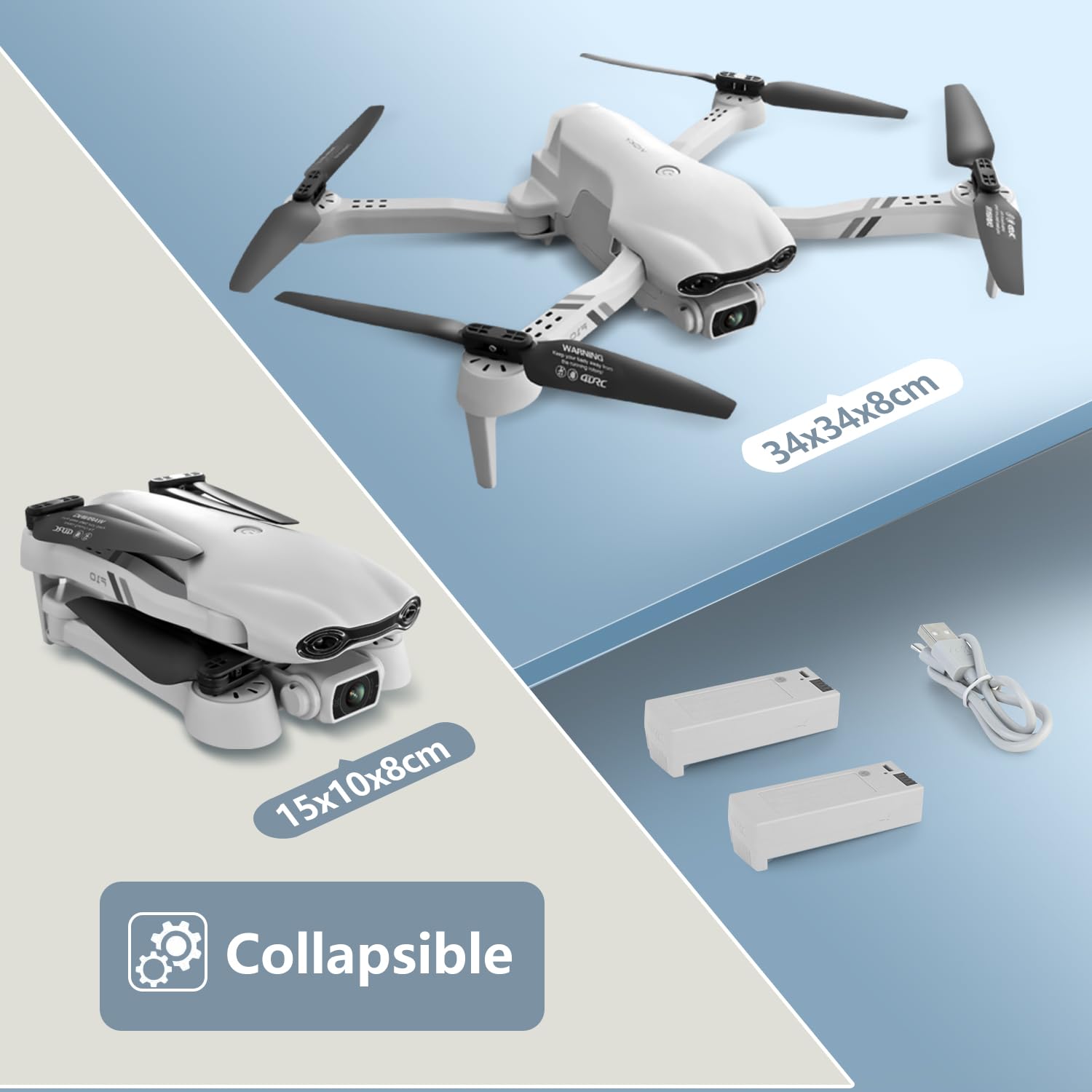 DRONEEYE F10 3D flips for creative indoor and outdoor flights
