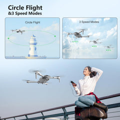 DRONEEYE F10 altitude hold enables steady hover for precise shots