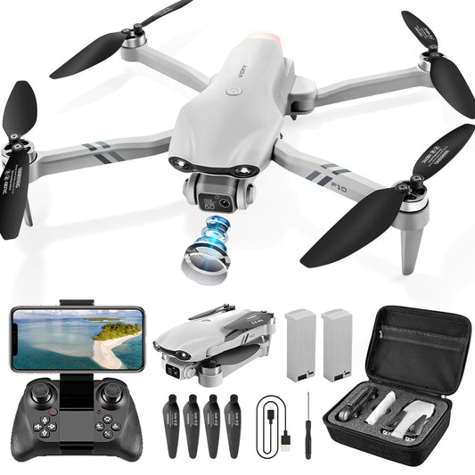DRONEEYE F10 foldable drone with 1080p camera for crisp aerial footage on the go
