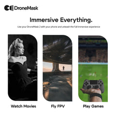 DroneMask 2 HDMI headset turns your smartphone into a portable cinema.