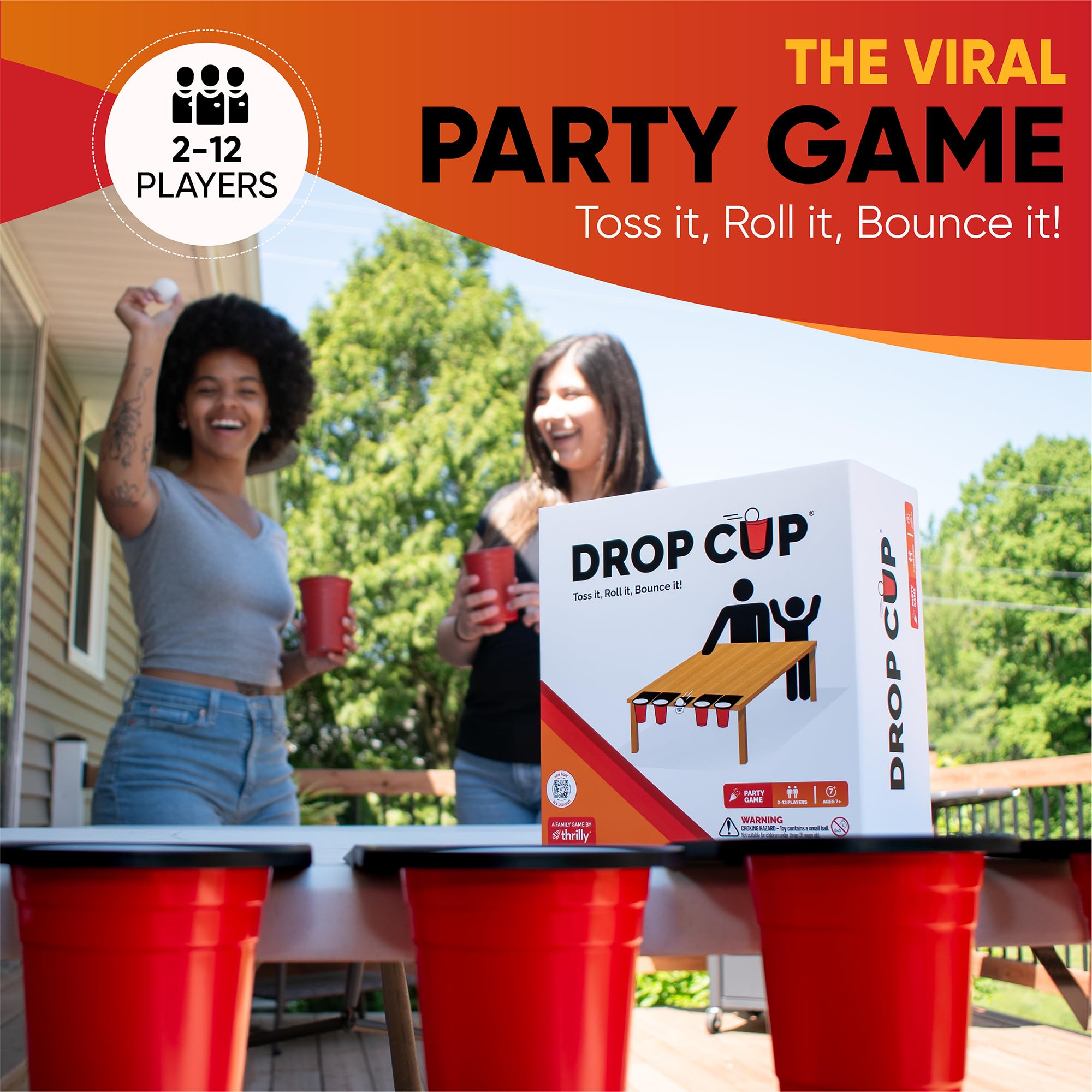Drop Cup two small cups expand setup options for family play.