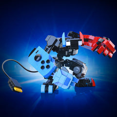 DRZYJ Building Block Set mech robot pose ready for play or display