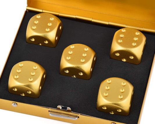 DS Distinctive Style metal dice set 16mm with durable finish for frequent play