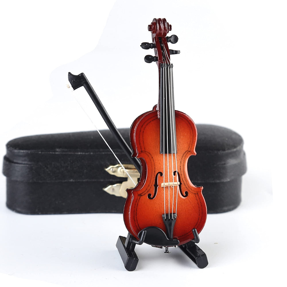 Dselvgvu violin in velvet case protects the decorative replica.