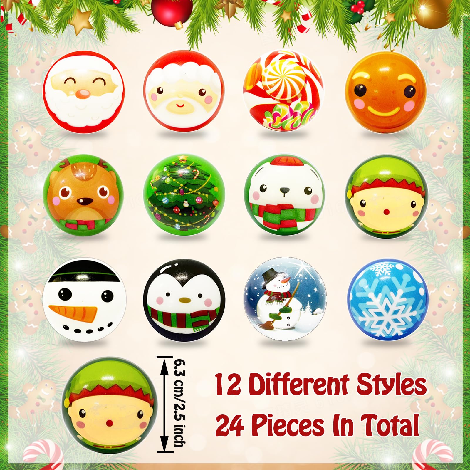 Dshengoo Christmas stress ball Snowman - soothing squeeze for mindful cooldown.