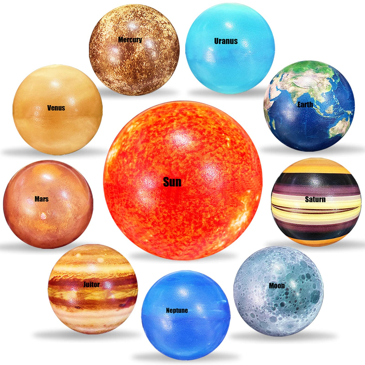 Dshengoo Mercury solar system ball for tactile focus and fun science learning.