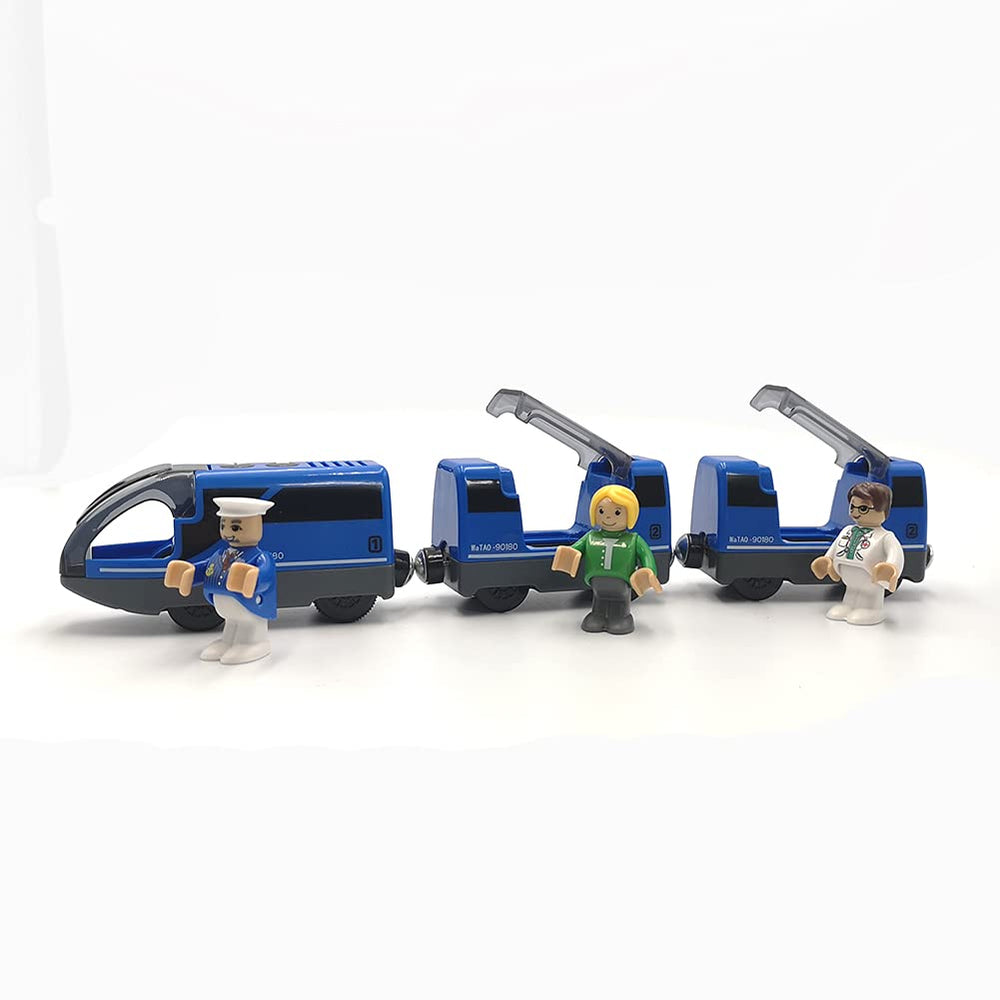 DSHMIXIA battery-operated train carriages with doors open and close for storytelling.