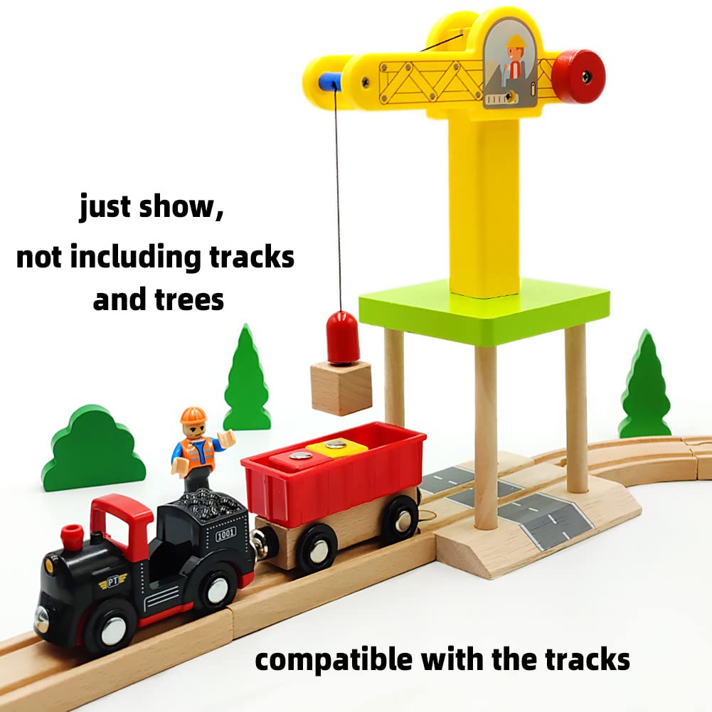 DSHMIXIA 360-degree rotation feature enables dynamic crane operation during playtime.