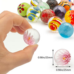 DSHMIXIA garden-path marbles brighten outdoor spaces with vibrant glass