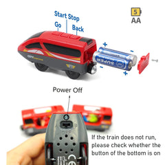 DSHMIXIA train light button lights up for vivid nighttime play
