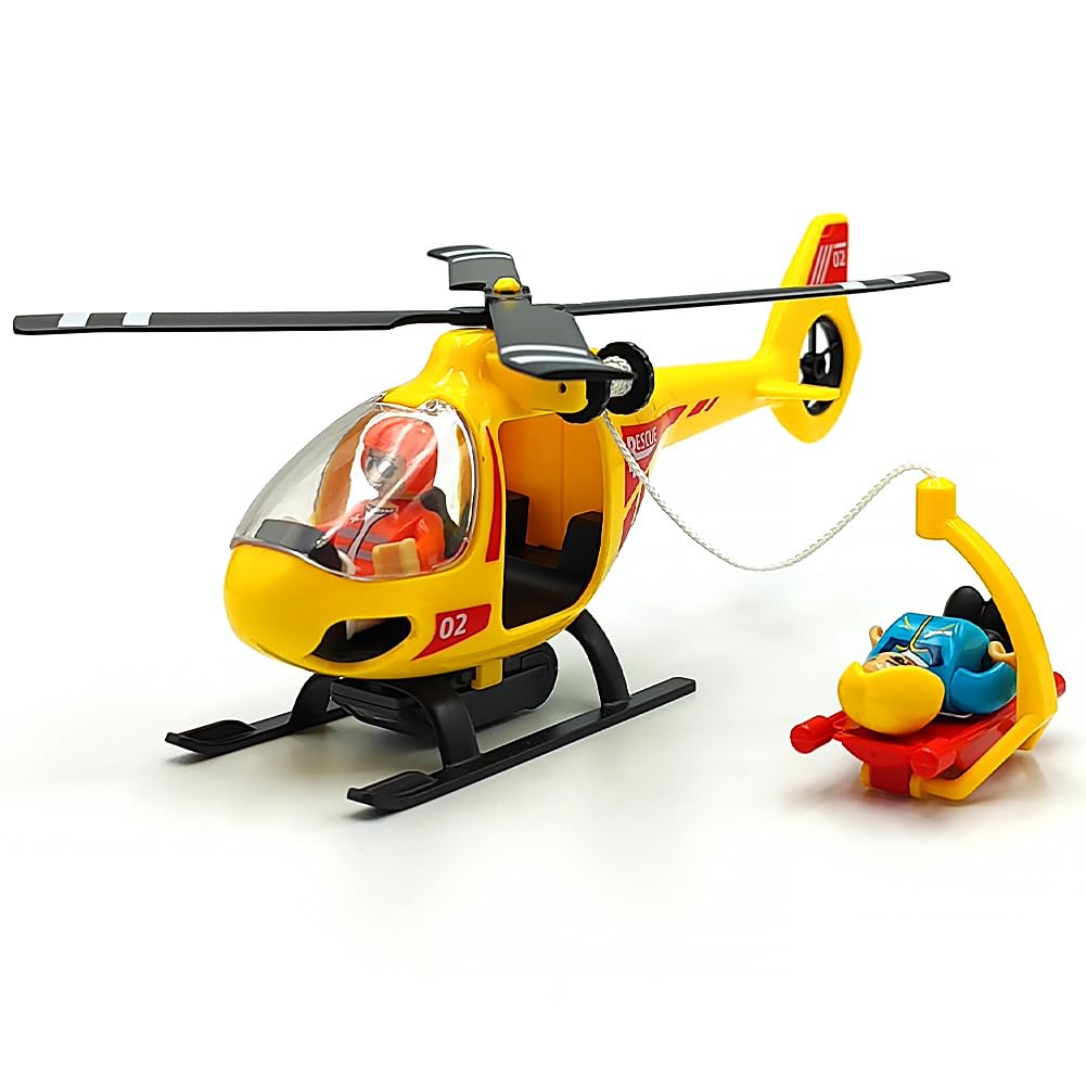 DSHMIXIA plane toy with stretcher and figures for role-play adventures