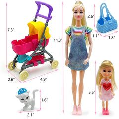DSHMIXIA transforming stroller detail with wheels for easy push along adventures