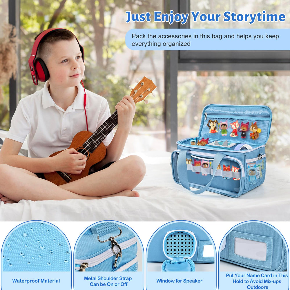 DSLIUPIU carrying case interior features dedicated storage and clear view window.