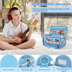 DSLIUPIU carrying case interior features dedicated storage and clear view window.