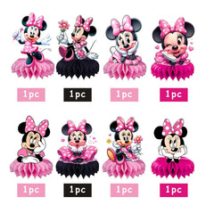 DSOE Minnie honeycomb centerpiece adding playful charm to tables and photos.