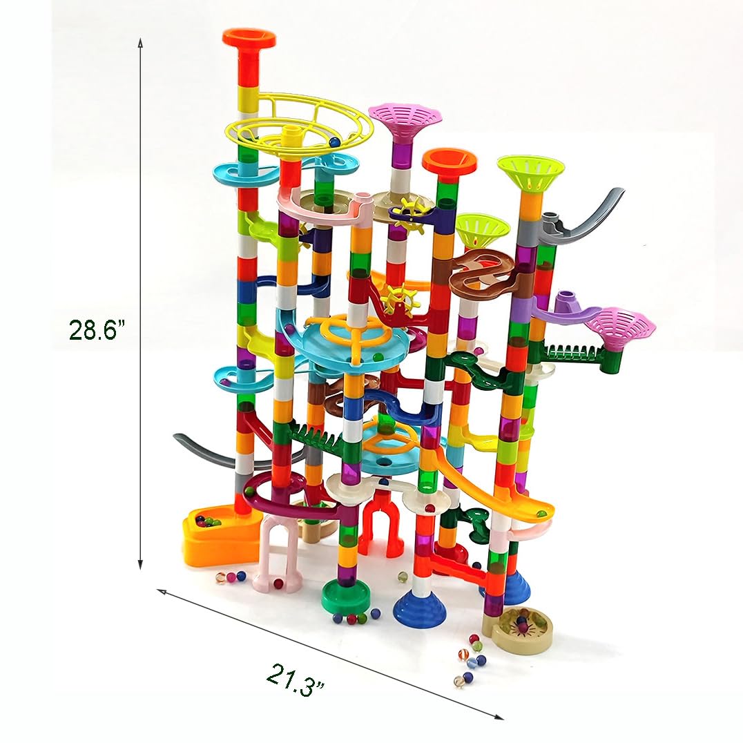 Dspitwod marble run bases highlight sturdy support for stable tracks