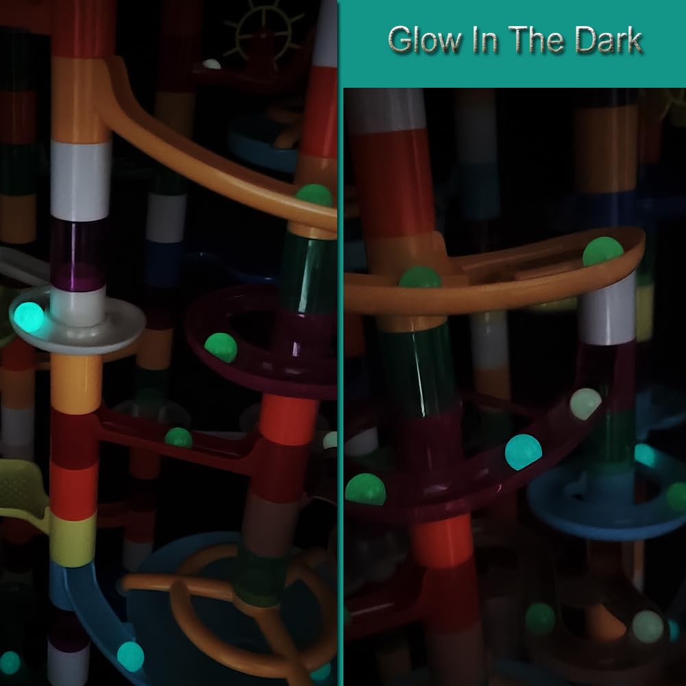 Dspitwod marble track layout highlighting interactive build-and-test play