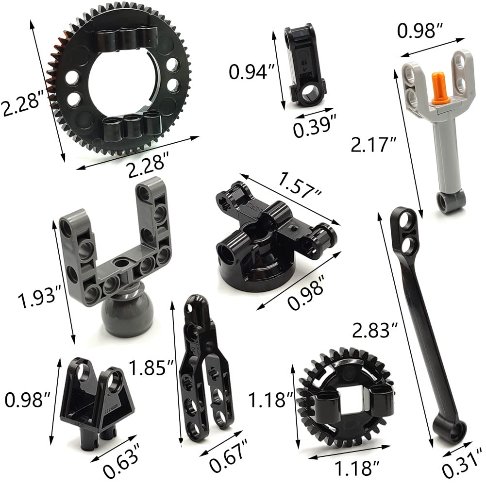 dspitwod MOC shock absorbers promote smoother action in moving builds.